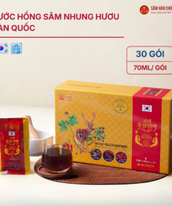 Nước Hồng Sâm Nhung Hươu Hàn Quốc (Korean Red Ginseng Deer Antlers) 70ml*30gói/hộp
