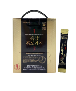 Hắc sâm hắc hoa chuông Stick Premium (10g x 100 stick) - Premium Korean black ginseng & black balloon flower extract