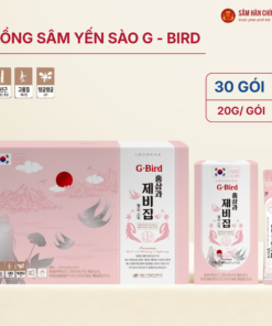 Hồng sâm yến sào G - Bird dạng thạch (Korean red Gingseng & Birds nest Jelly Stick) 20g*30/hộp