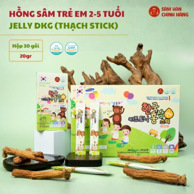 Hồng sâm trẻ em Hàn Quốc 2-5 tuổi Jelly DKG (thạch stick)