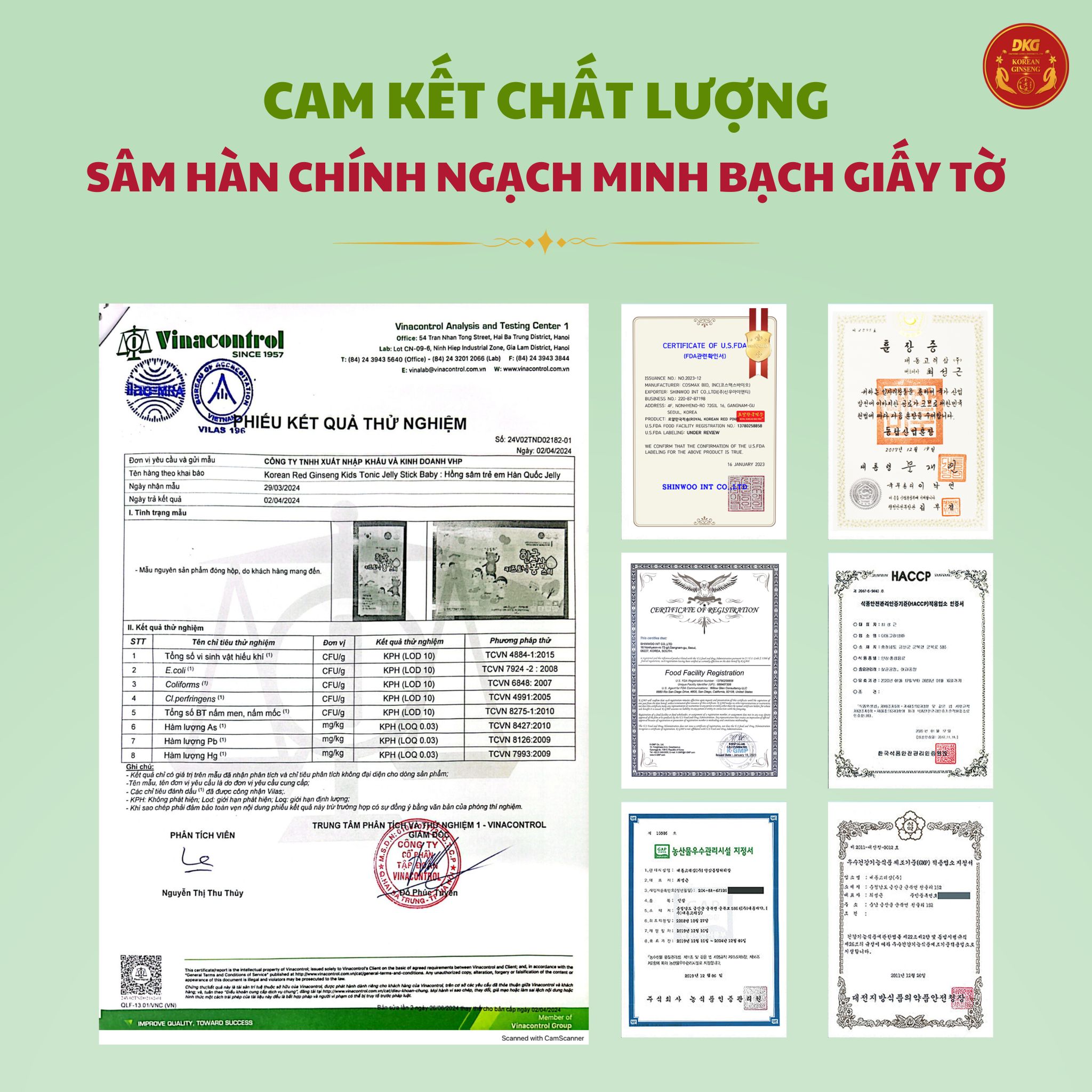 4 Hồng sâm trẻ em Hàn Quốc 2-5 tuổi Jelly DKG (thạch stick)