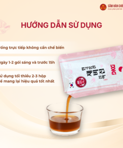 Nước Yến Sào Hồng Sâm DKG (Korean red ginseng Bird's nest Extract DKG) 70ml*30gói/hộp