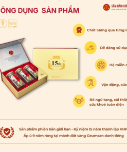 Hồng Sâm Hàn Quốc thái lát (Sliced Korean Red Ginseng) 100g*3 lọ