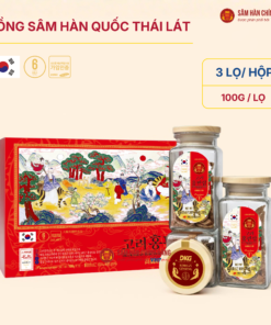 Hồng Sâm Hàn Quốc thái lát (Sliced Korean Red Ginseng) 100g*3 lọ
