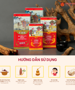 Hồng sâm củ khô 6 năm tuổi (Korean Red Ginseng 6Y 5 Root) 150g/hộp